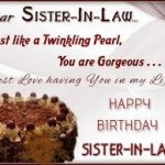 Happy birthday quotes for sister in law