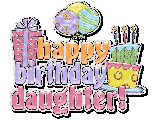 happy Birthday greeting card for daughter.