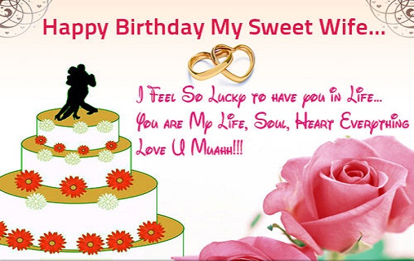 Romantic Birthday wishes for Wife
