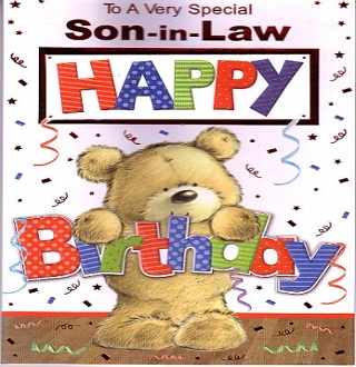 Birthday wishes for son in law in English
