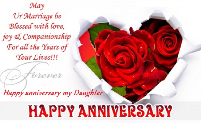 Happy anniversary wishes to son and daughter