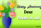 Happy Anniversary Wishes to Parents in Law