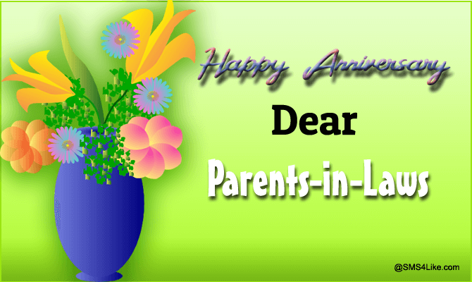 Happy Anniversary Wishes To Parents In Law Sms4like