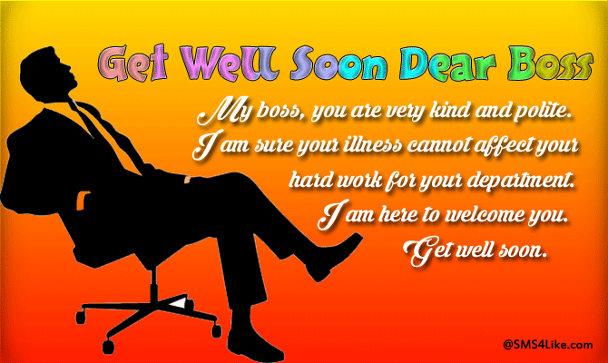 Get Well Soon Messages for Boss