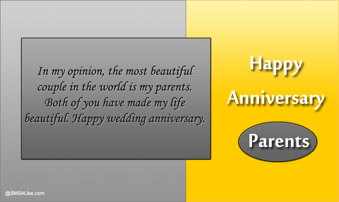 Wedding Anniversary Wishes for Mom & Dad