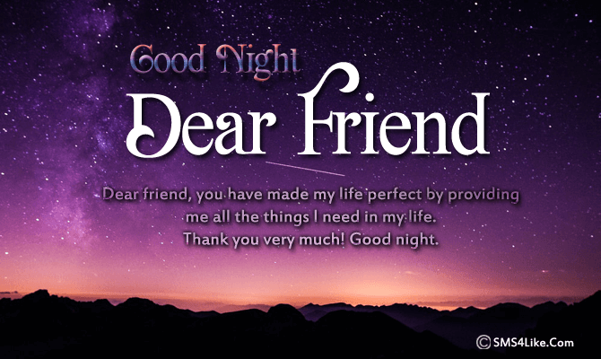 good night poems for friends